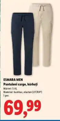 Lidl ESMARA MEN Pantaloni cargo, bărbați Ofertă