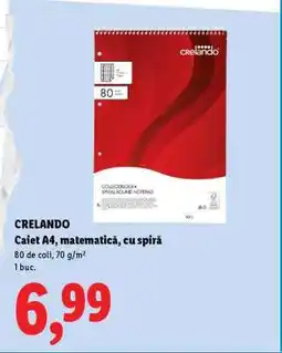 Lidl Caiet A4, matematică, cu spirală Ofertă
