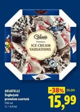 Lidl GELATELLI Înghețată premium asortată Ofertă