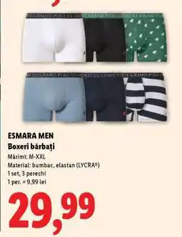 Lidl ESMARA MEN Boxeri bărbați Ofertă