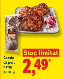 Lidl Coaste de porc natur Ofertă