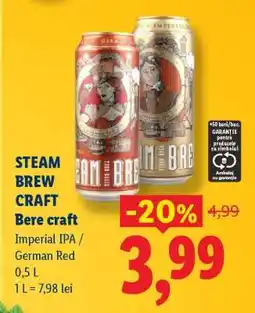 Lidl STEAM BREW CRAFT Bere craft Ofertă