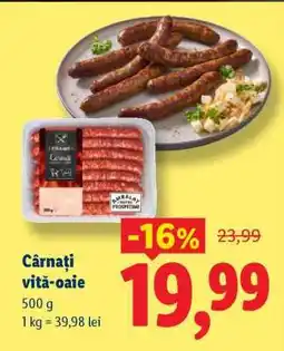 Lidl Cârnați vită-oaie Ofertă