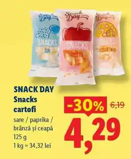 Lidl SNACK DAY Snacks cartofi Ofertă