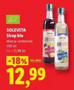 Lidl SOLEVITA Sirop bio Ofertă