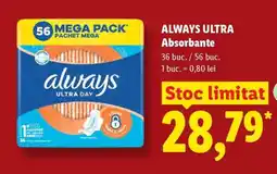 Lidl Always Ultra Absorbante Ofertă