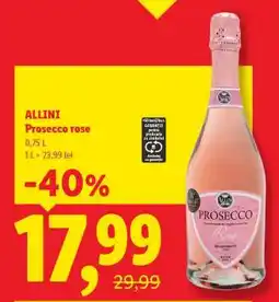 Lidl Allini Prosecco Rose Ofertă