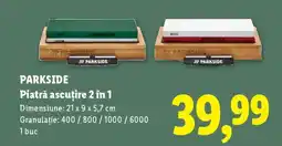 Lidl PARKSIDE Piatra ascuțire 2 în 1 Ofertă