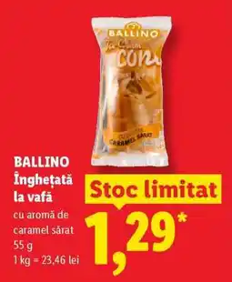 Lidl BALLINO Înghețată la vafă Ofertă