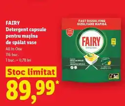 Lidl FAIRY Detergent capsule Ofertă