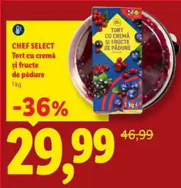 Lidl CHEF SELECT Tort cu cremă și fructe de pădure Ofertă
