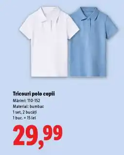 Lidl Tricouri polo copii Ofertă