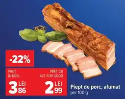 Carrefour Piept de porc, afumat Ofertă