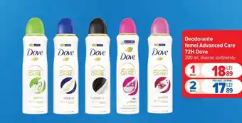 Carrefour Deodorante femei Advanced Care 72H Dove Ofertă