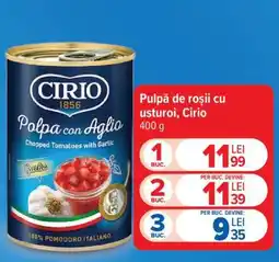 Carrefour Pulpă de roșii cu usturoi Cirio Ofertă