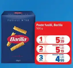 Carrefour Paste fusilli, Barilla Ofertă