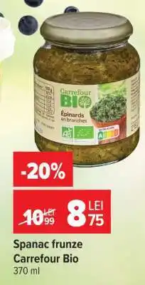 Carrefour Spanac frunze, Carrefour Bio Ofertă