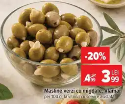 Carrefour Măsline verzi cu migdale, Vlamar Ofertă