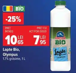 Carrefour Lapte Bio Olympus Ofertă