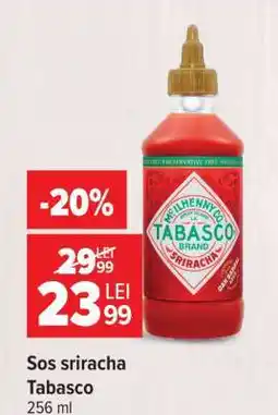 Carrefour Sos sriracha Tabasco Ofertă