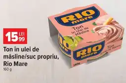 Carrefour Ton în ulei de măsline/suc propriu Rio Mare Ofertă