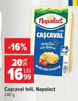 Carrefour Cașcaval felii Napolact Ofertă