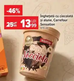 Carrefour Înghețată cu ciocolata și alune, Carrefour Sensation Ofertă