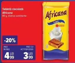 Carrefour Tableta ciocolată Africana Ofertă