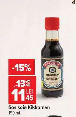 Carrefour Sos soia Kikkoman Ofertă