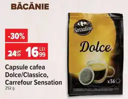 Carrefour Capsule cafea Dolce/Classico, Carrefour Sensation Ofertă