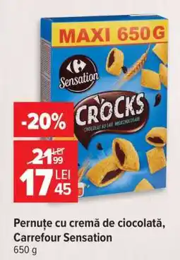 Carrefour Pernuțe cu cremă de ciocolată, Carrefour Sensation Ofertă
