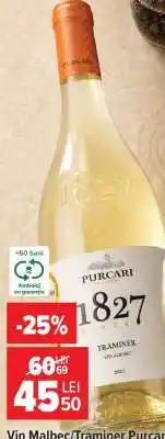 Carrefour Vin Malbec/Traminer Purcari Ofertă