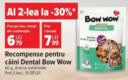 Carrefour Recompense pentru câini Dental Bow Wow Ofertă