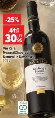 Carrefour Vin Rară Neagră&Saperavi Domeniile Davidescu Ofertă