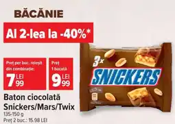 Carrefour Baton ciocolată Snickers/Mars/Twix Ofertă