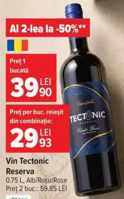 Carrefour Vin Tectonic Reserva Ofertă