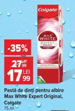 Carrefour Pastă de dinți pentru albire Max White Expert Original Colgate Ofertă