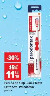 Carrefour Periuță de dinți Gum & teeth Extra Soft, Parodontax Ofertă