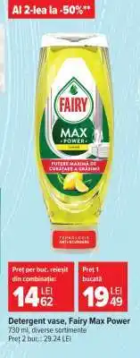 Carrefour Detergent vase, Fairy Max Power Ofertă