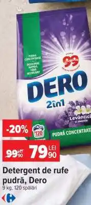 Carrefour Detergent de rufe pudră Dero Ofertă