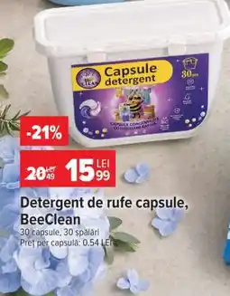 Carrefour Detergent de rufe capsule, BeeClean Ofertă