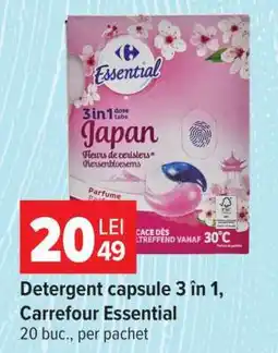 Carrefour Detergent capsule 3 în 1, Carrefour Essential Ofertă