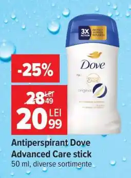 Carrefour Antiperspirant Dove Advanced Care stick Ofertă