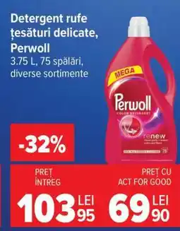 Carrefour Detergent rufe tesaturi delicate, Perwoll Ofertă