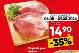 PROFI Pulpă de porc fără os Ofertă