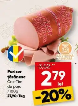 PROFI Parizer țărănesc Cris-Tim de porc Ofertă