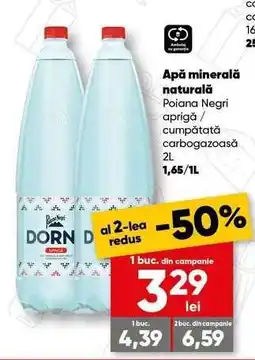 PROFI Apă minerală naturală Poiana Negri Ofertă