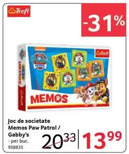 Selgros Joc de societate Memos Paw Patrol / Gabby’s Ofertă