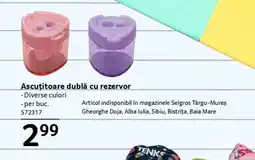 Selgros Ascuțitoare dublă cu rezervor Ofertă