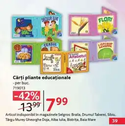 Selgros Cărți pliante educaționale Ofertă